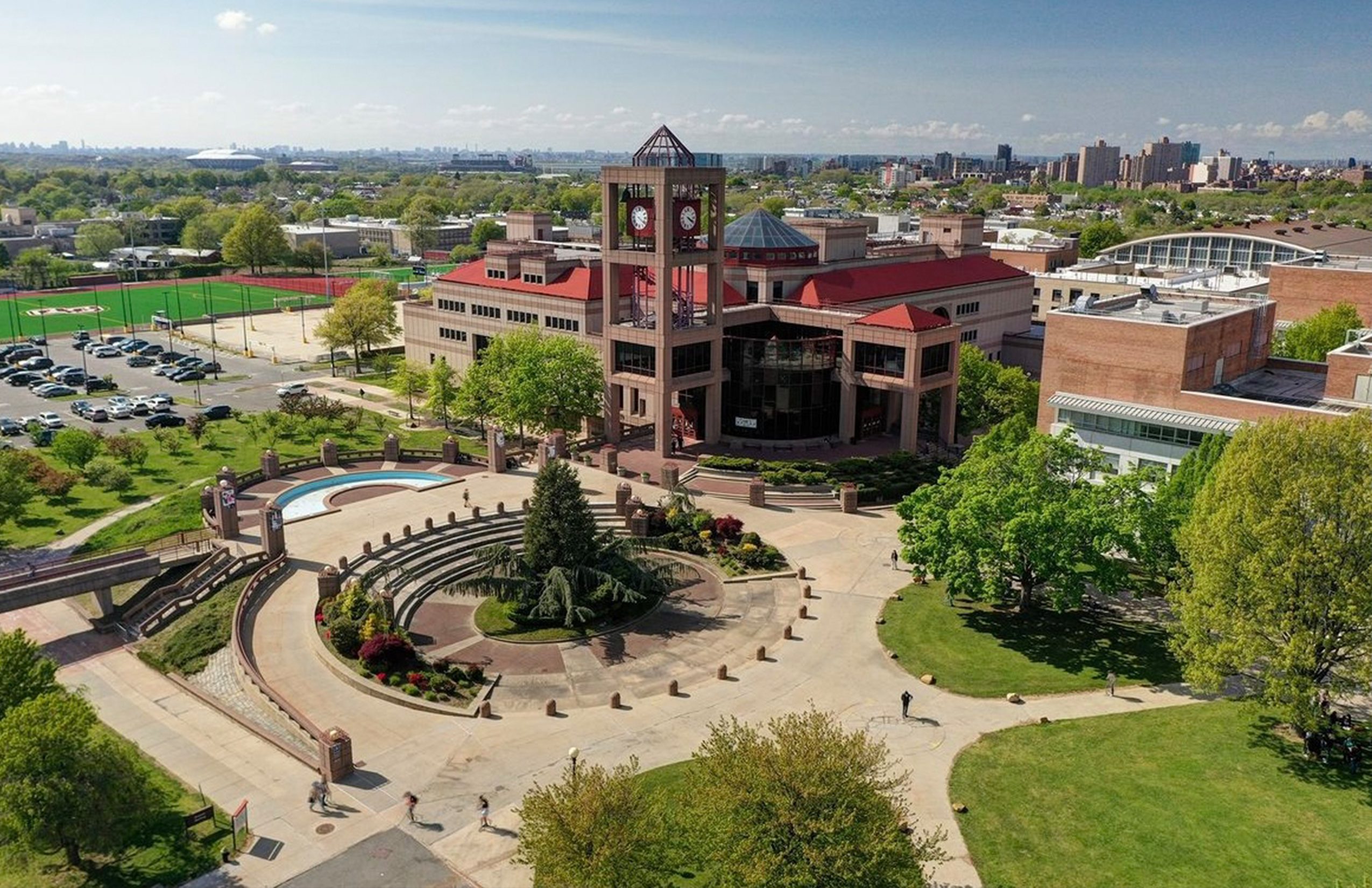 Visit Campus Bird's-eye view of the Benjamin S. Rosenthal Library